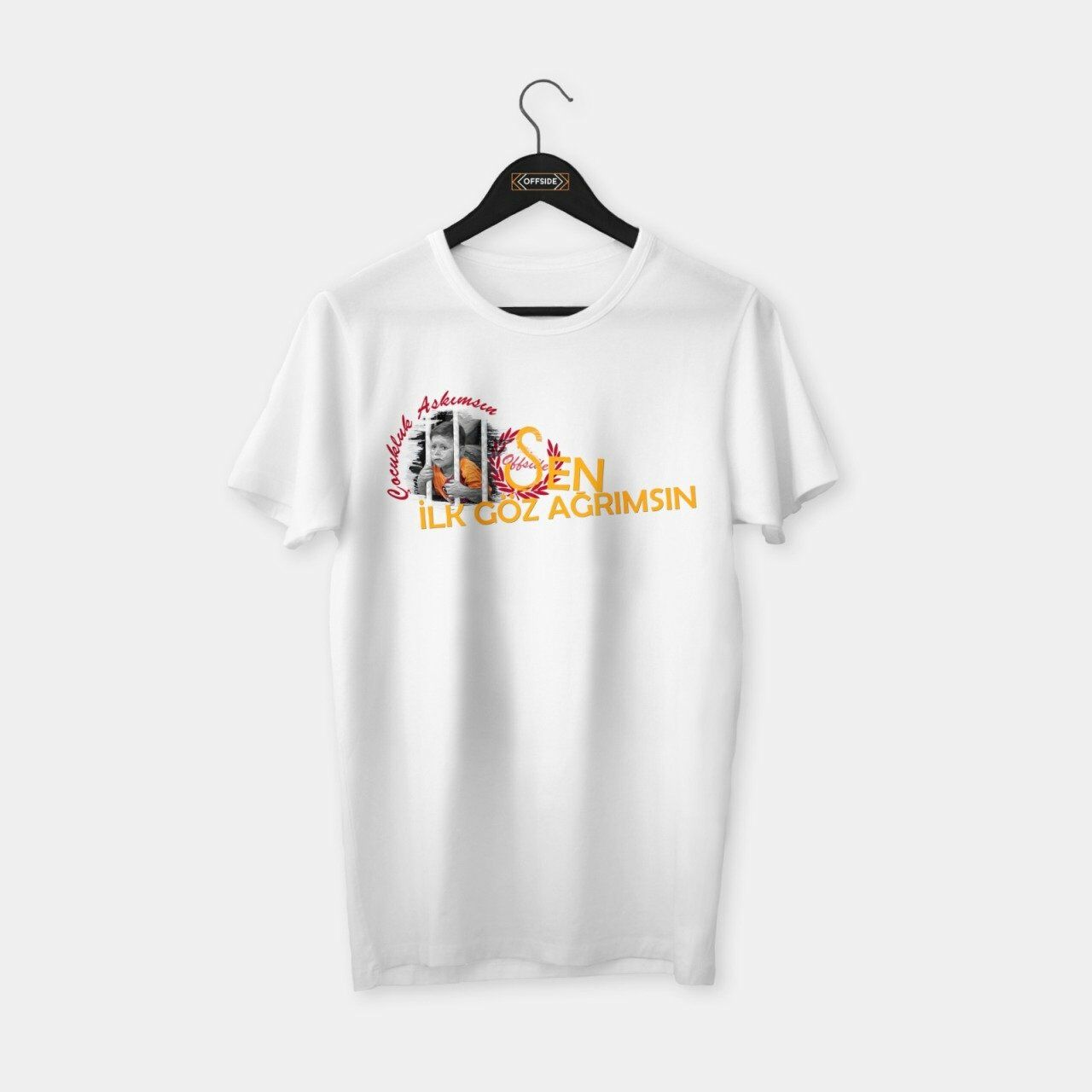 Çocukluk Aşkımsın T-shirt Beyaz - L