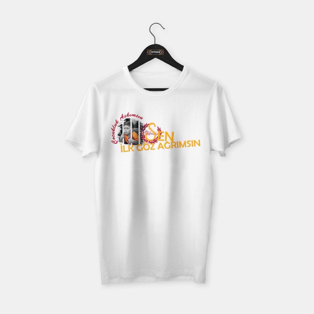 Çocukluk Aşkımsın T-shirt Beyaz - M