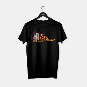 Çocukluk Aşkımsın T-shirt Siyah - XL