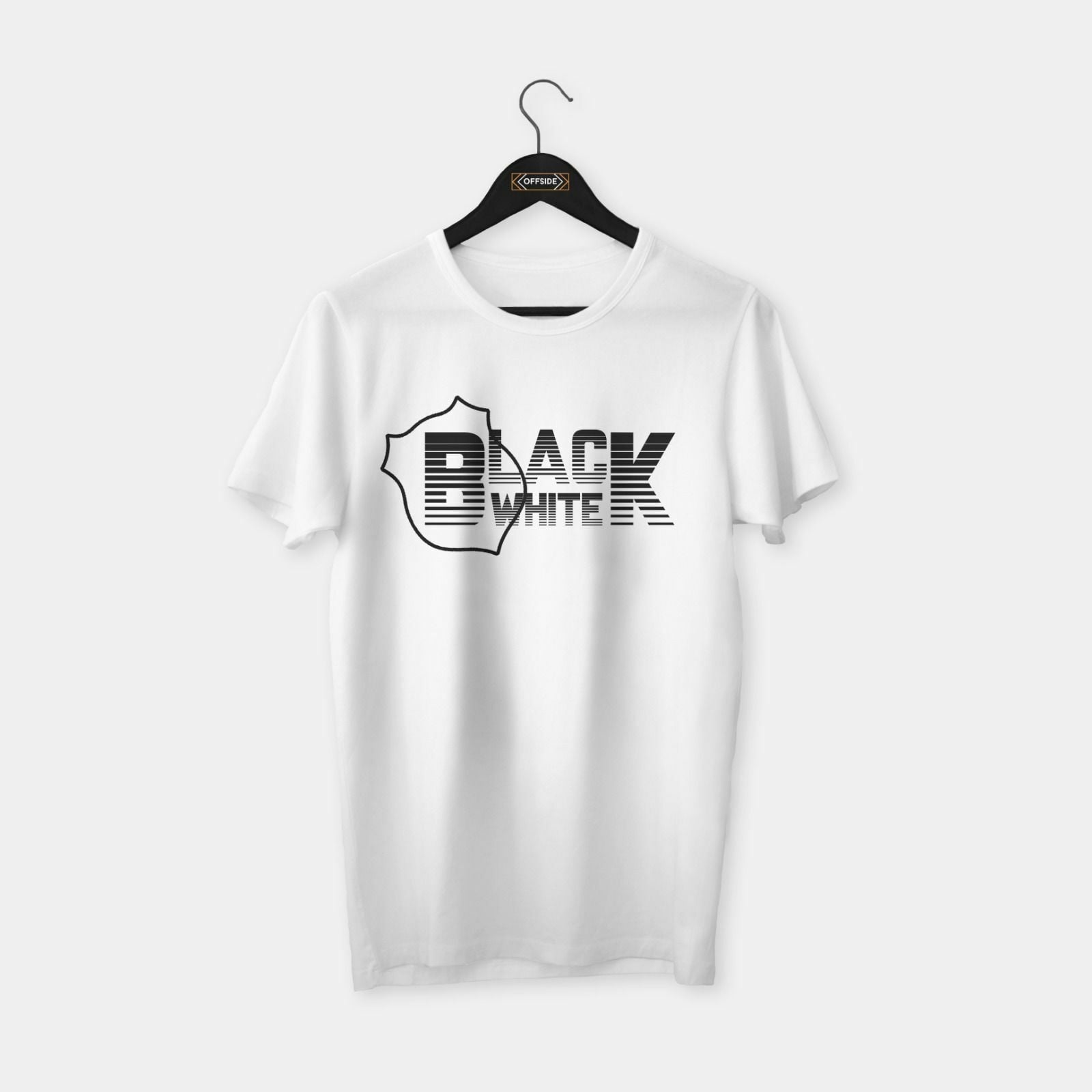 Black White T-shirt Beyaz - M