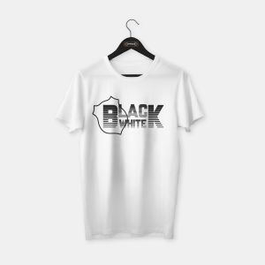 Black White T-shirt Beyaz - XL