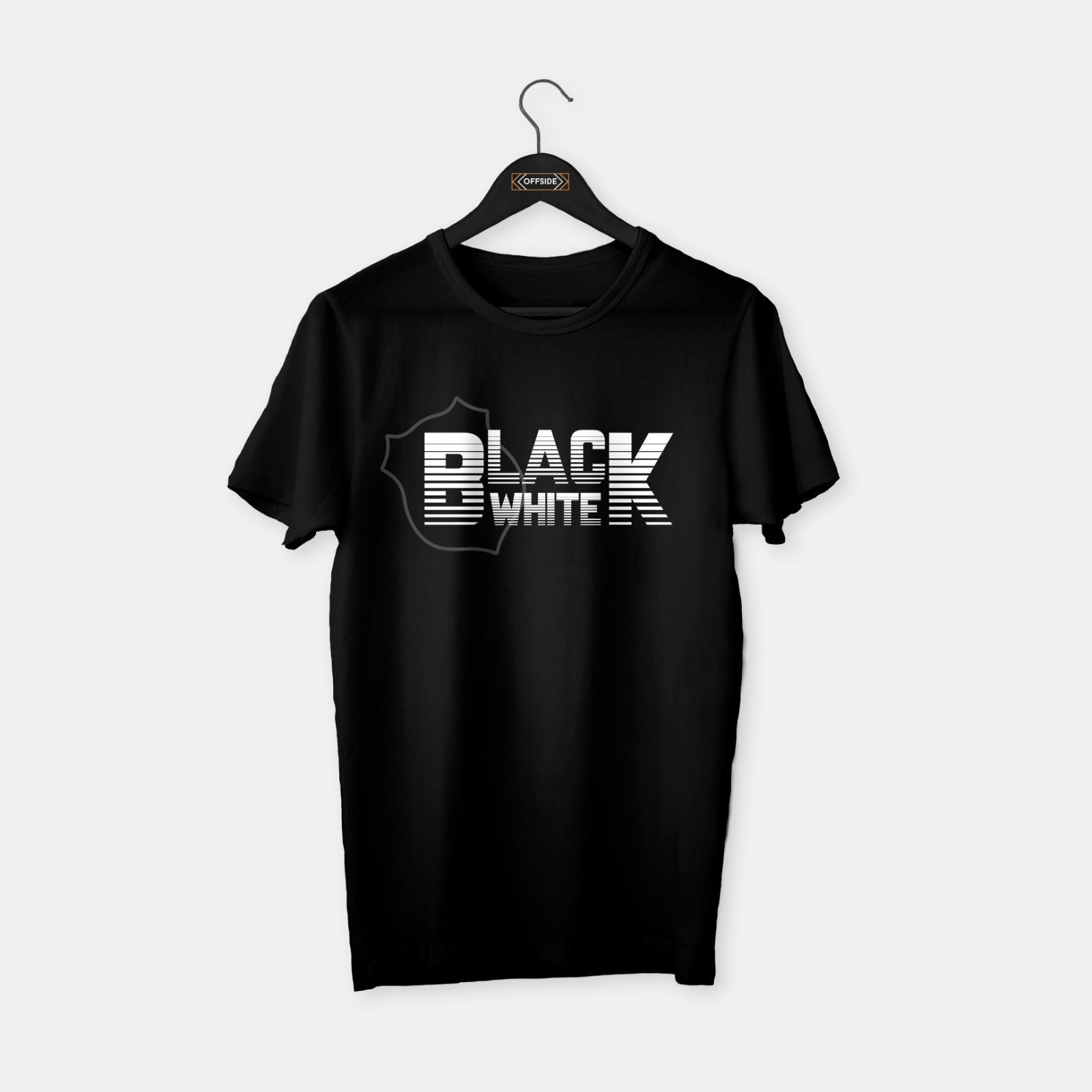 Black White T-shirt Siyah - L