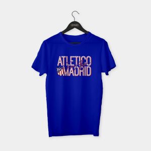 Atletico Madrid - Forza Atleti T-shirt Sax Mavi - L