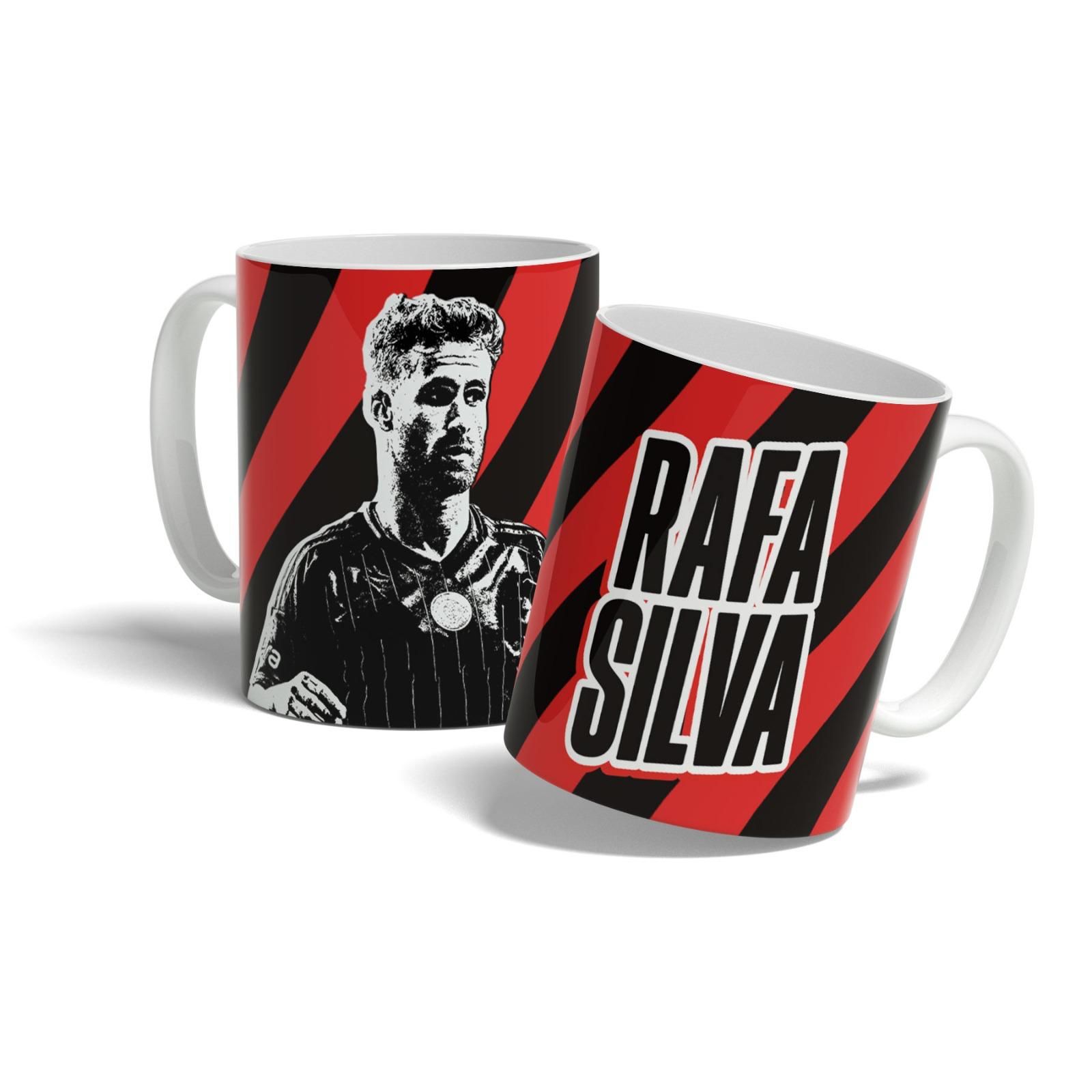 Rafa Silva Kırmızı Siyah Tasarım Baskılı Kupa Bardak