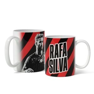 Rafa Silva Kırmızı Siyah Tasarım Baskılı Kupa Bardak