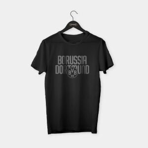 Borussia Dortmund T-shirt Siyah (Antrasit Baskı) - S