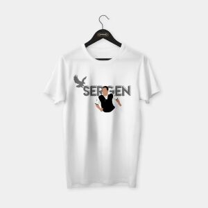 Sergen Illustration T-shirt Beyaz - XL