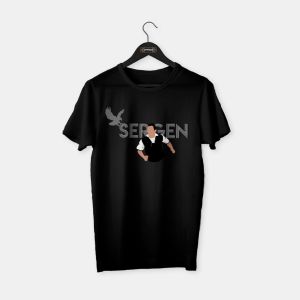 Sergen Illustration T-shirt Siyah - S
