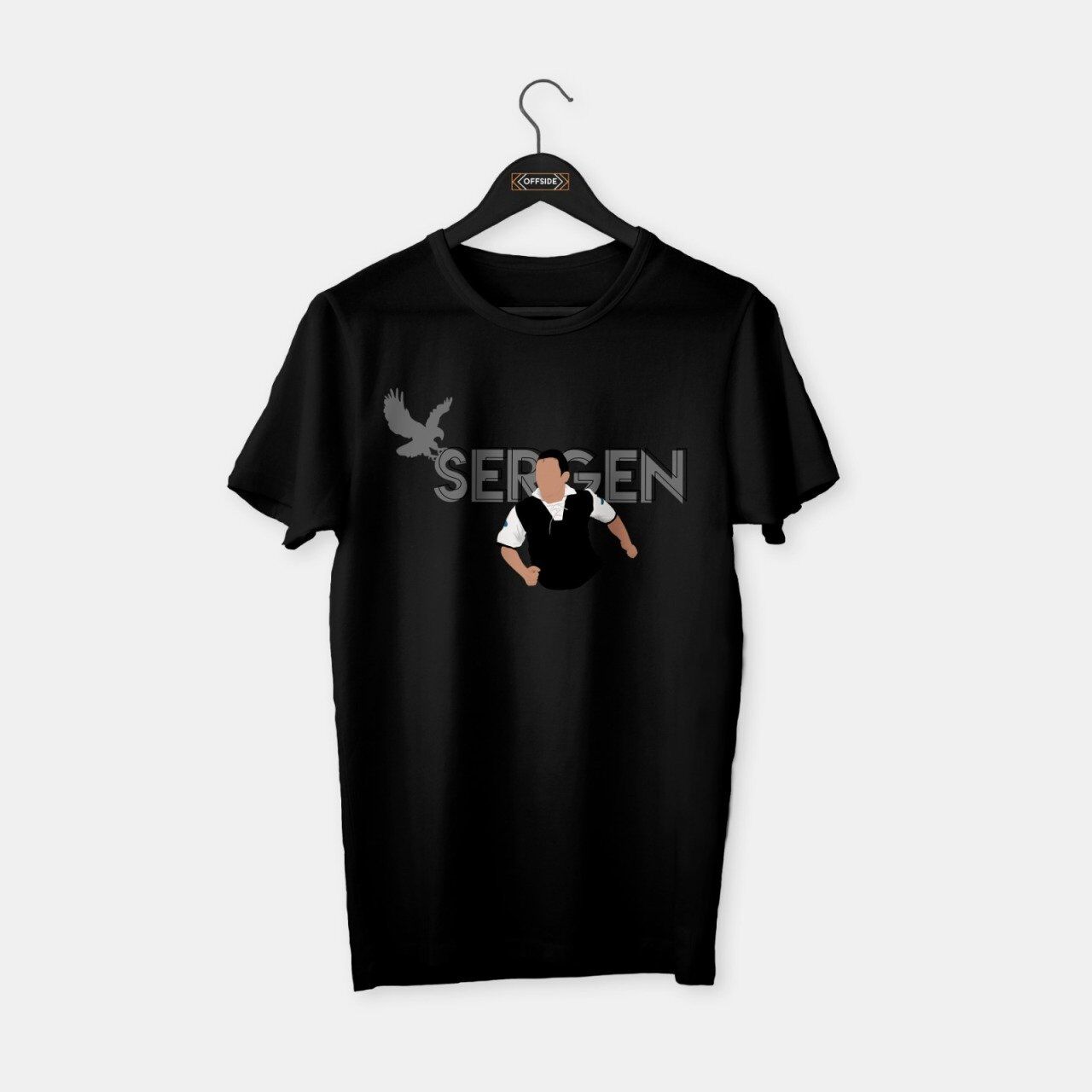 Sergen Illustration T-shirt Siyah - XXL