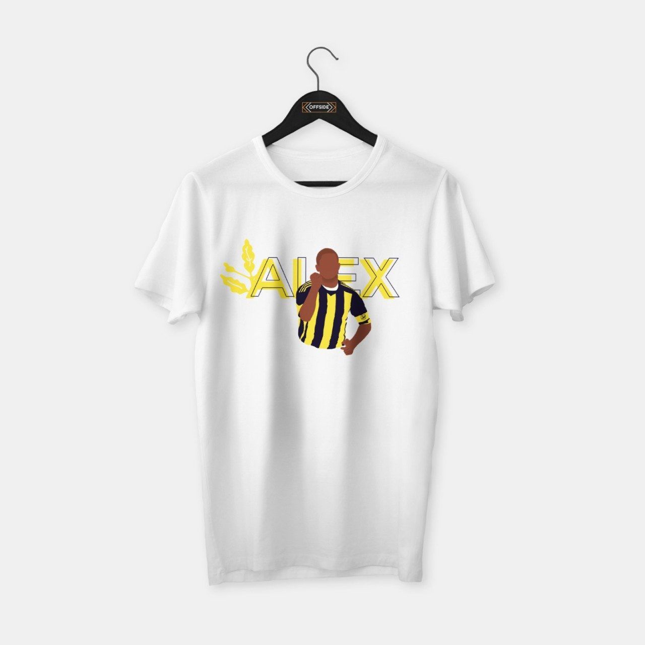 Alex Illustration T-shirt Beyaz - XL