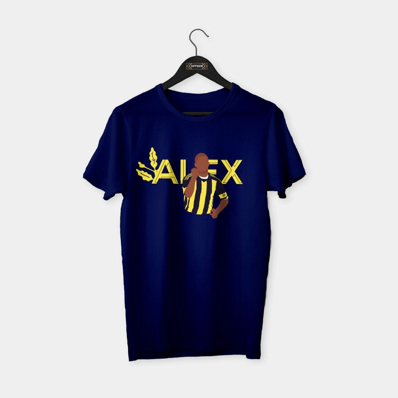 Alex Illustration T-shirt Lacivert - XXL