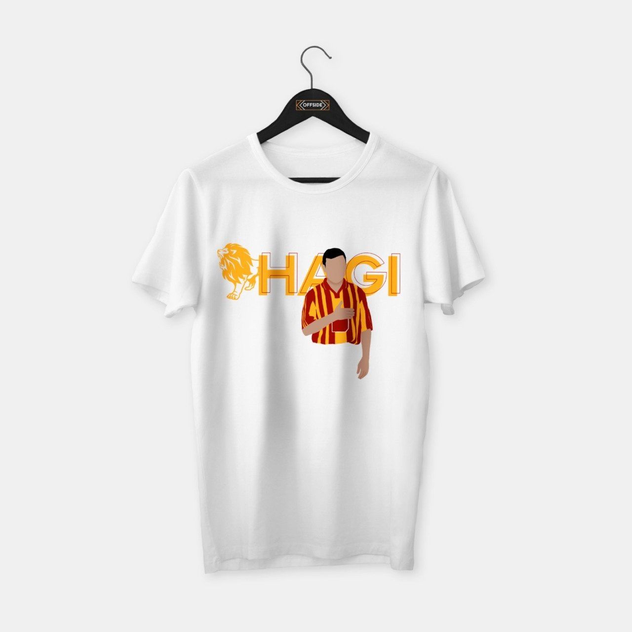 Hagi Illustration T-shirt Beyaz - S