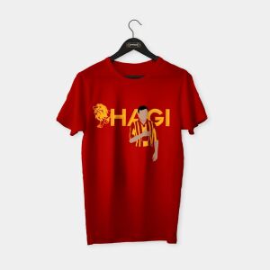 Hagi Illustration T-shirt Kırmızı - L