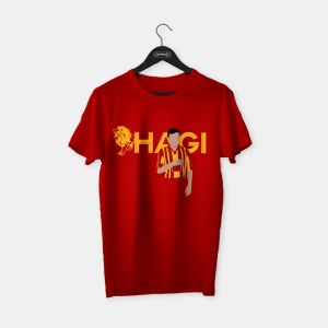 Hagi Illustration T-shirt Kırmızı - XXL