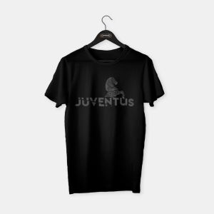 Juventus - Juve Zebra T-shirt Siyah (Antrasit Baskı) - L