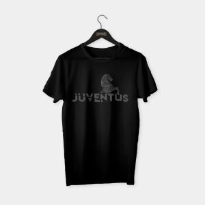 Juventus - Juve Zebra T-shirt Siyah (Antrasit Baskı) - S