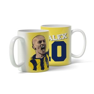 Alex de Souza 'Kralex' Çizim Tasarım Baskılı Kupa Bardak