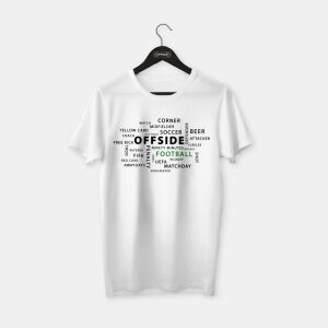 Football T-shirt Beyaz - XXL