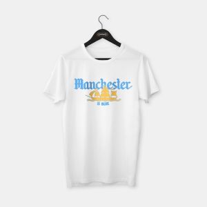 Manchester City - Blue T-shirt Beyaz - S