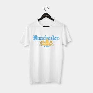 Manchester City - Blue T-shirt Beyaz - XL