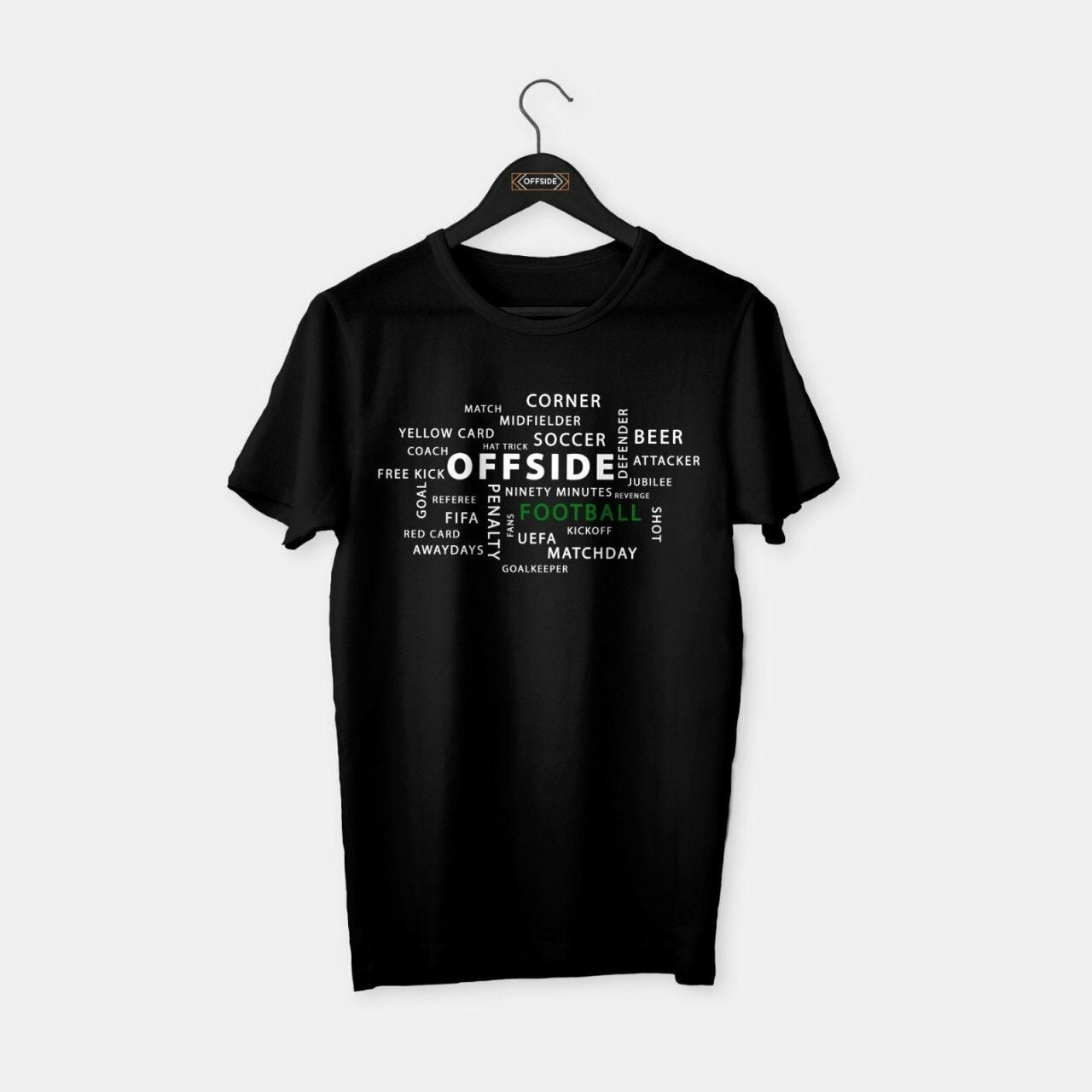Football T-shirt Siyah - S