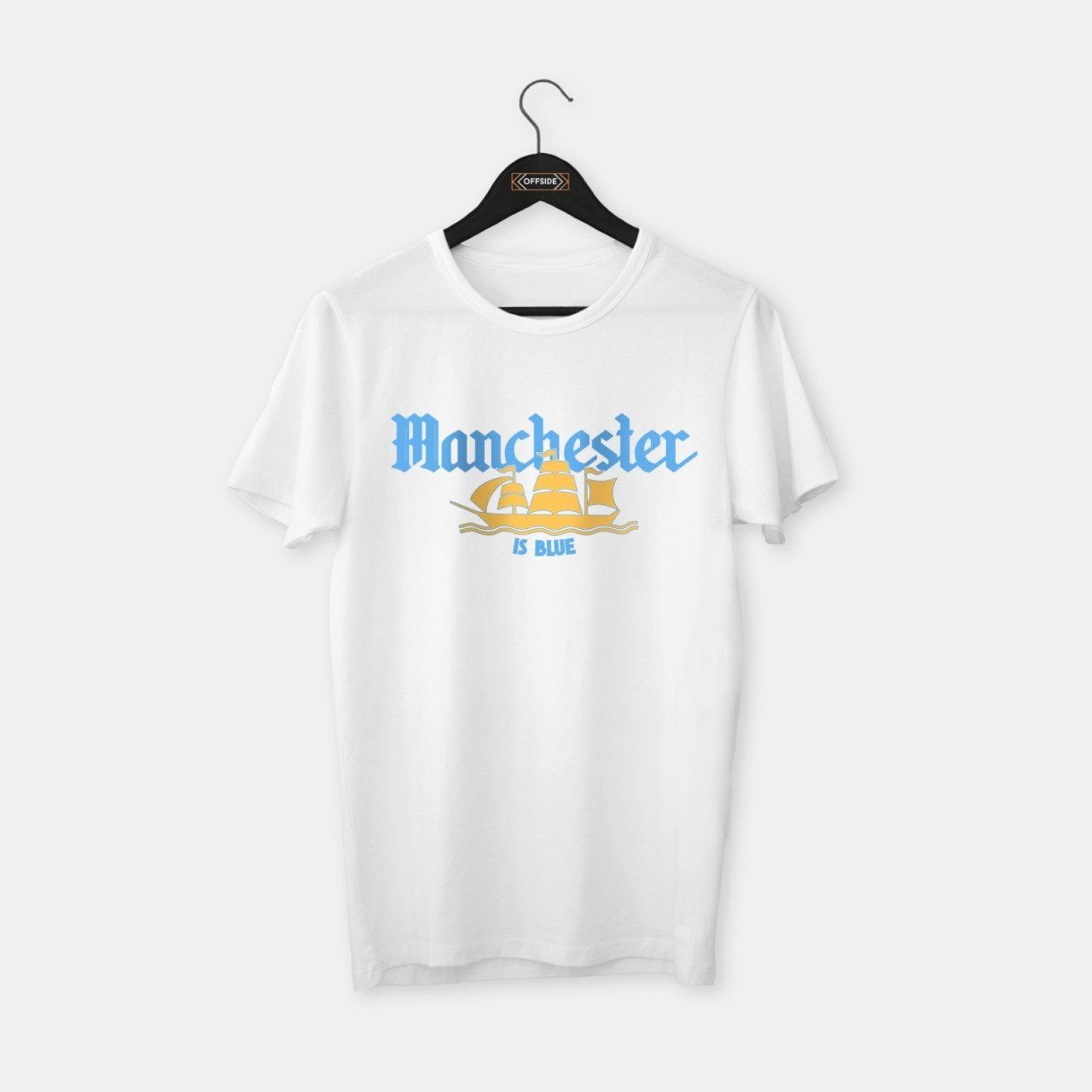 Manchester City - Blue T-shirt Beyaz - XXL