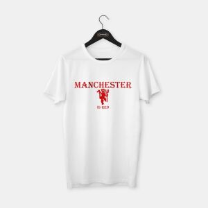 Manchester United - Manchester is Red T-shirt Beyaz - XXL