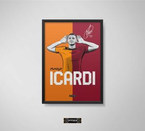 Icardi II Poster Siyah Çerçeve