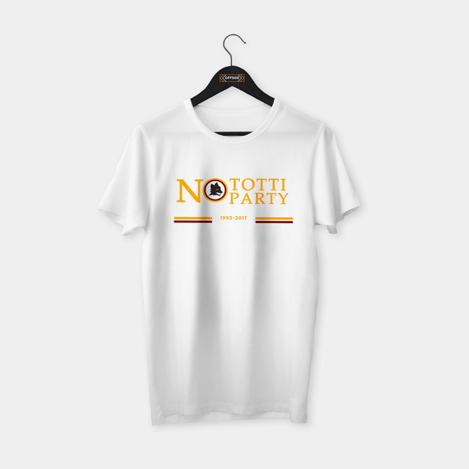 No Totti No Party T-shirt Beyaz - S