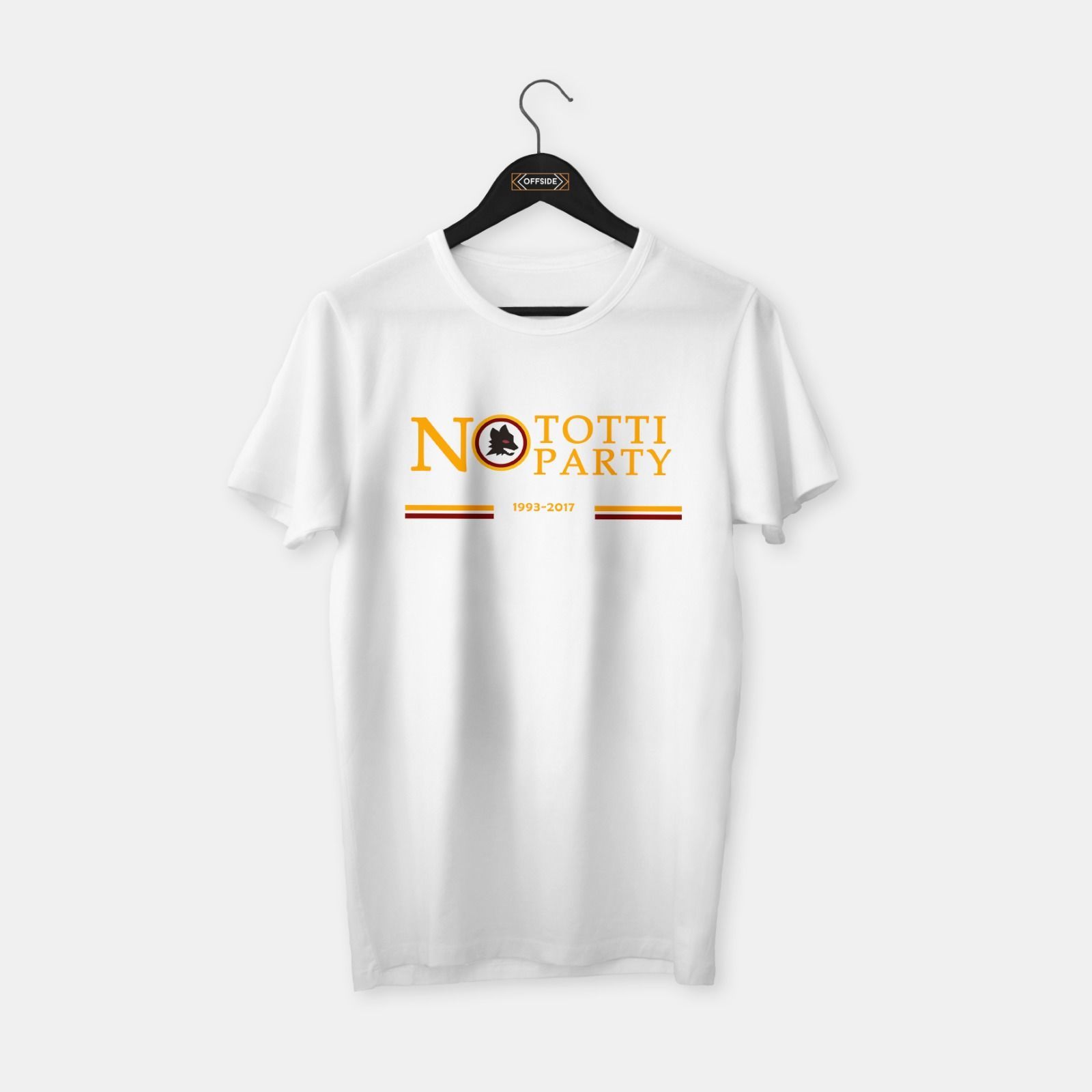 No Totti No Party T-shirt Beyaz - XL