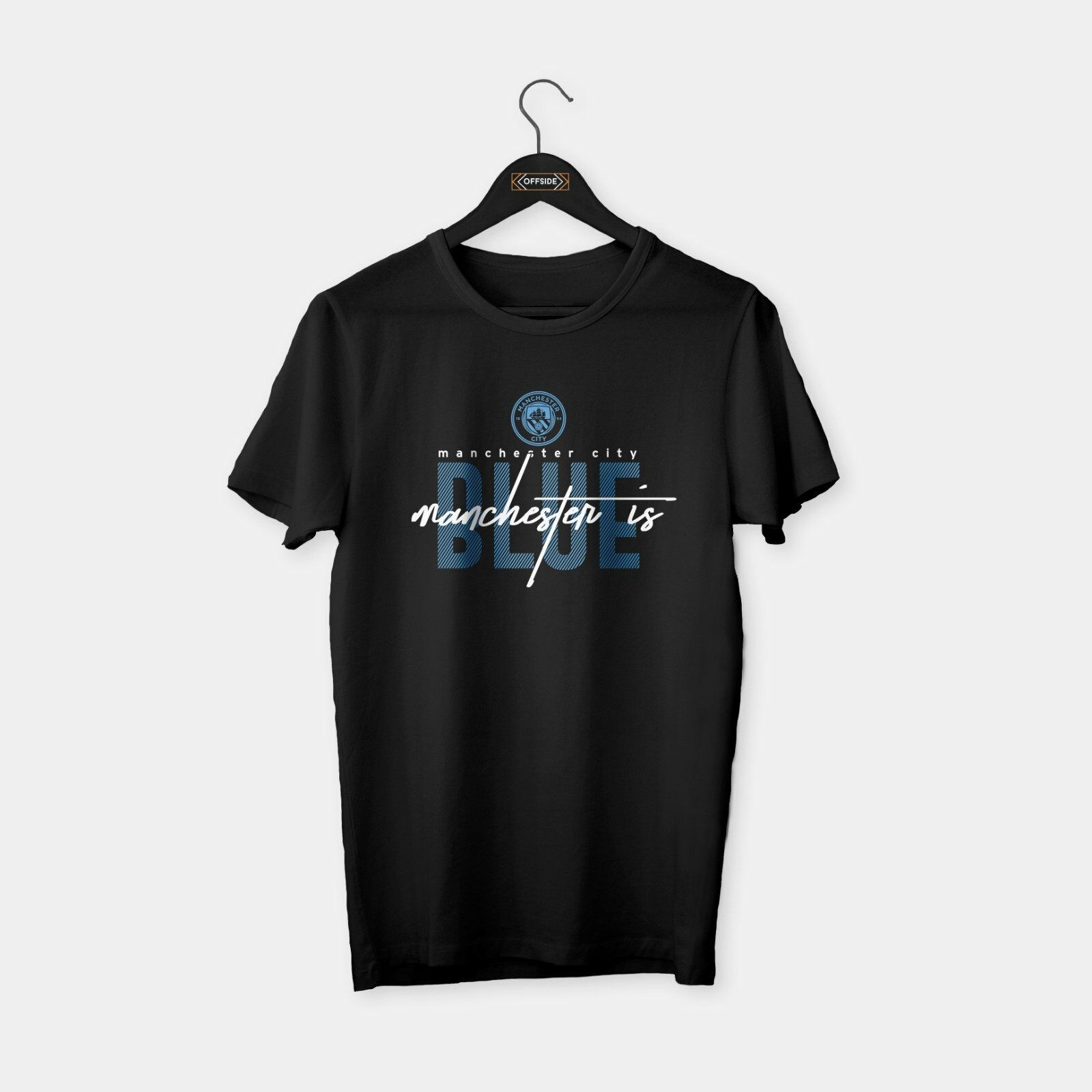 Manchester City - Manchester is Blue T-shirt Siyah - XXL