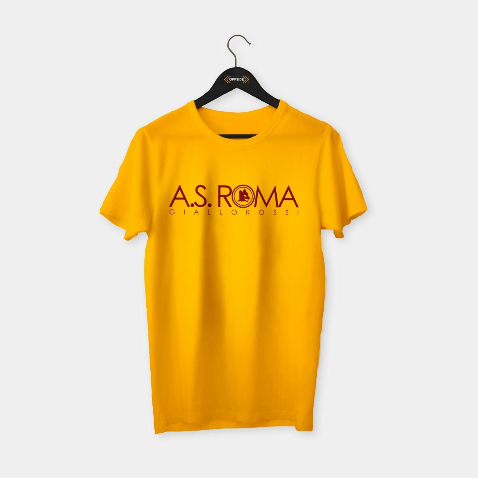 AS Roma Giallorossi T-shirt Koyu Sarı - XL