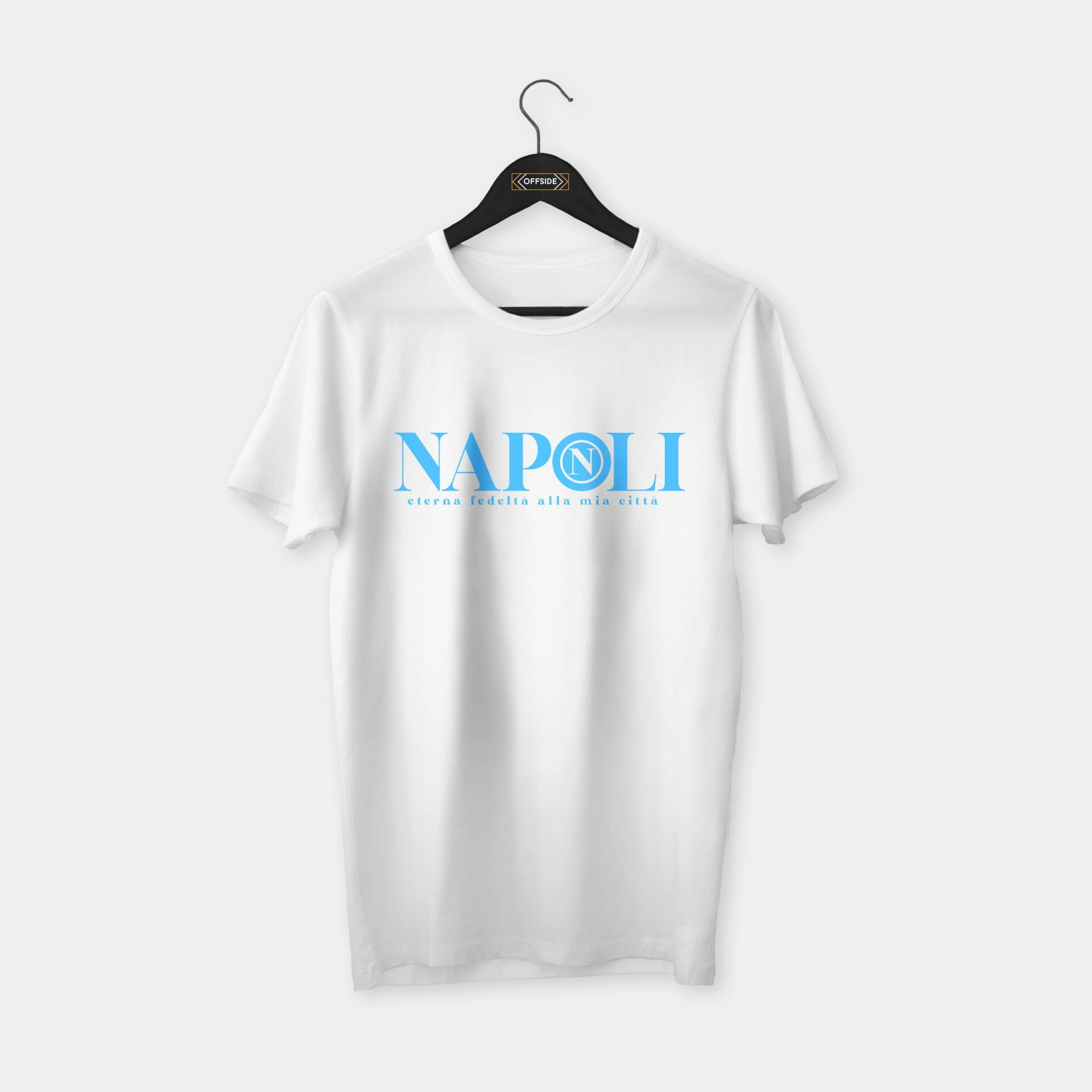 Napoli 'Eterna Fedelta Alla Mia Eitta' T-shirt Beyaz - M