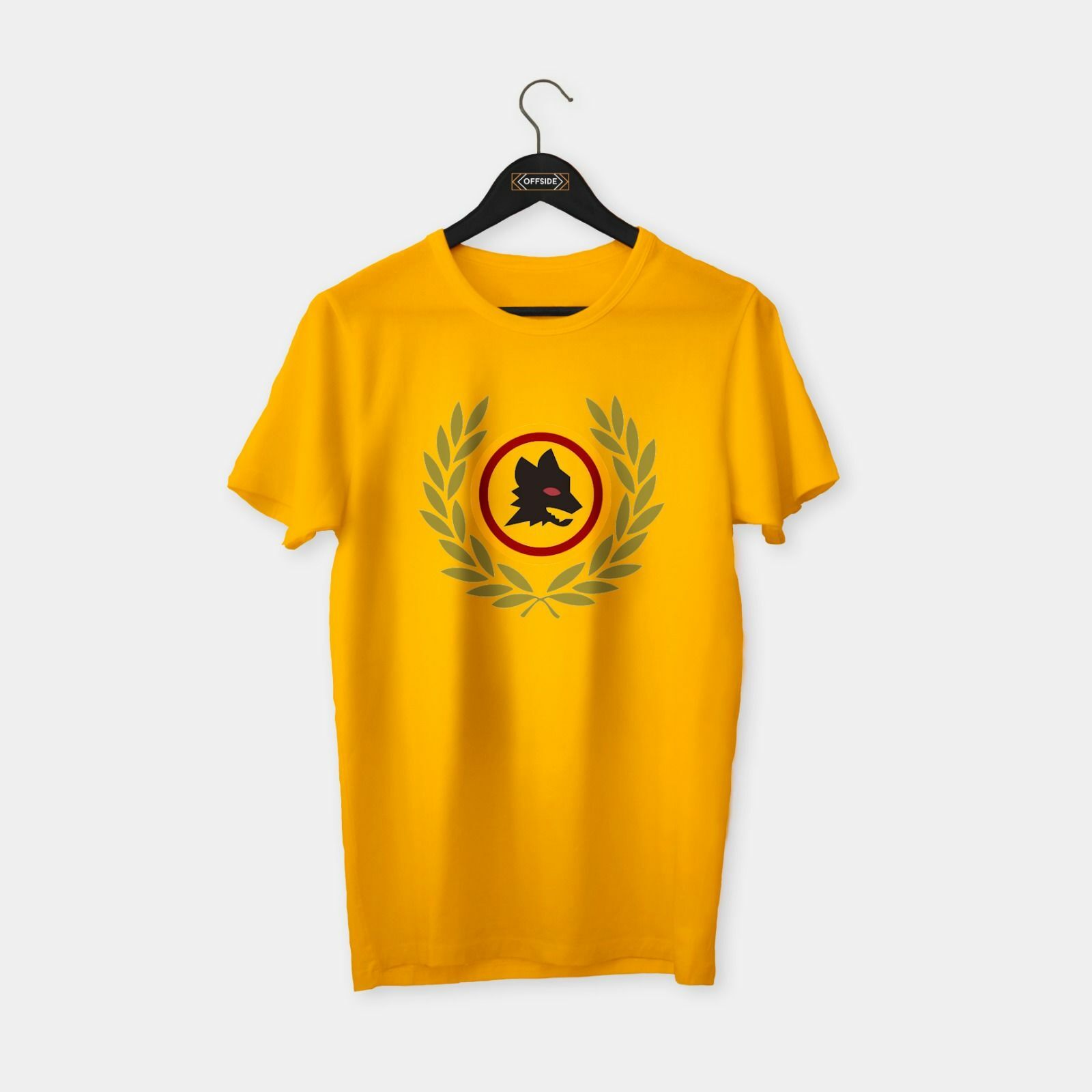 Roma 'the Wolf' T-shirt Koyu Sarı - M