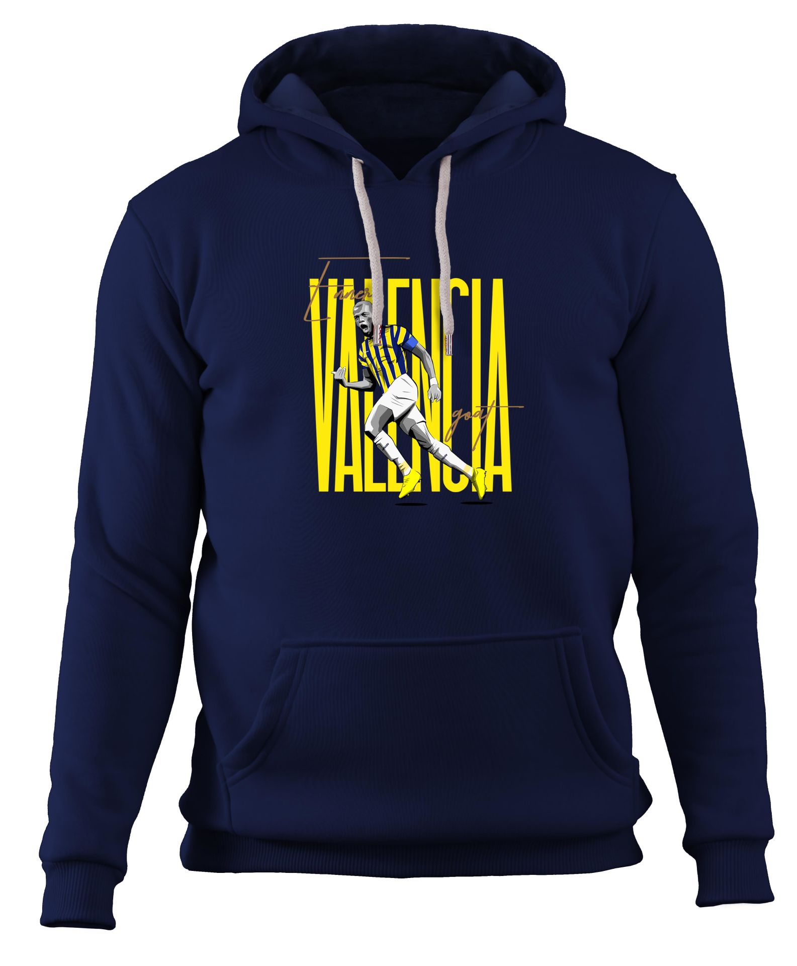 Enner Valencia Kapüşonlu Sweatshirt Lacivert - L