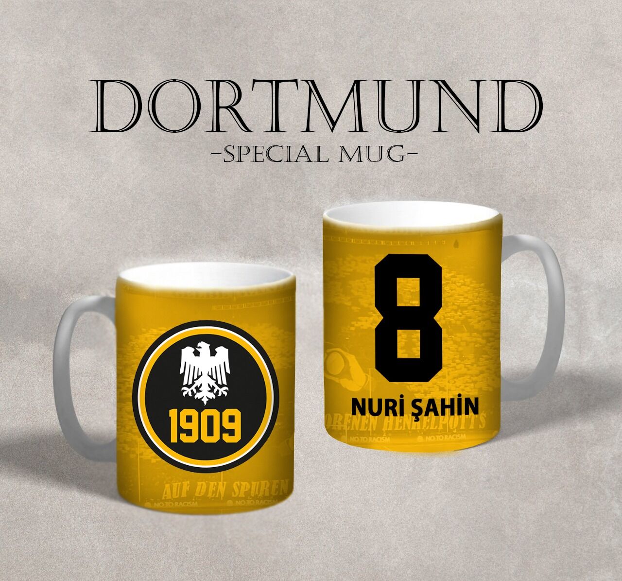 Dortmund Takım (Nuri Şahin) - Futbol Özel Tasarım Kupa Bardak