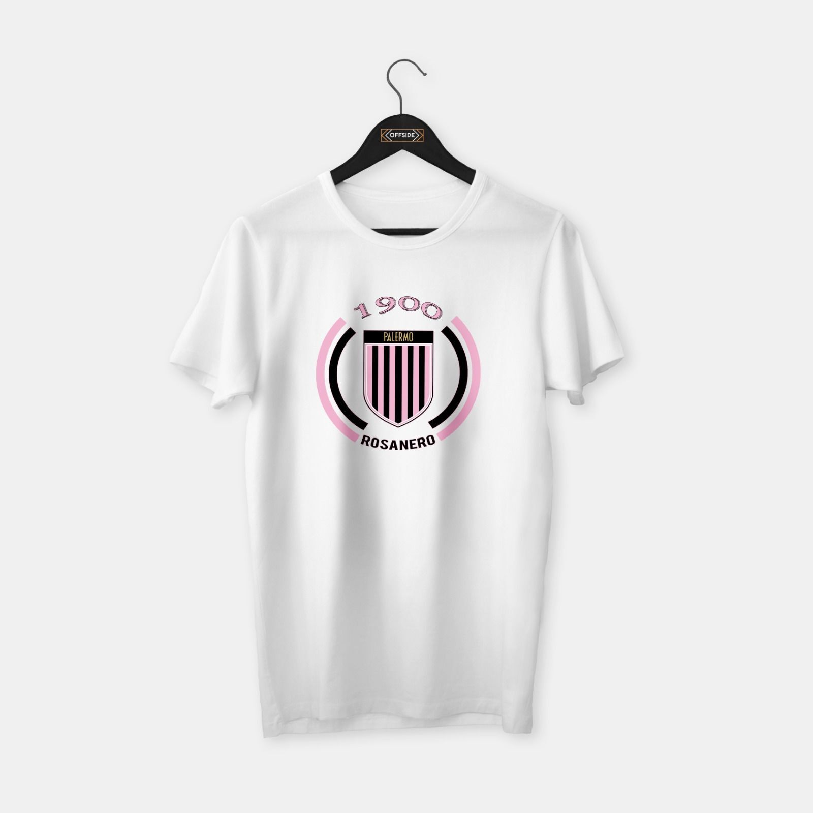 Palermo 'Rosanero' T-shirt Beyaz - L