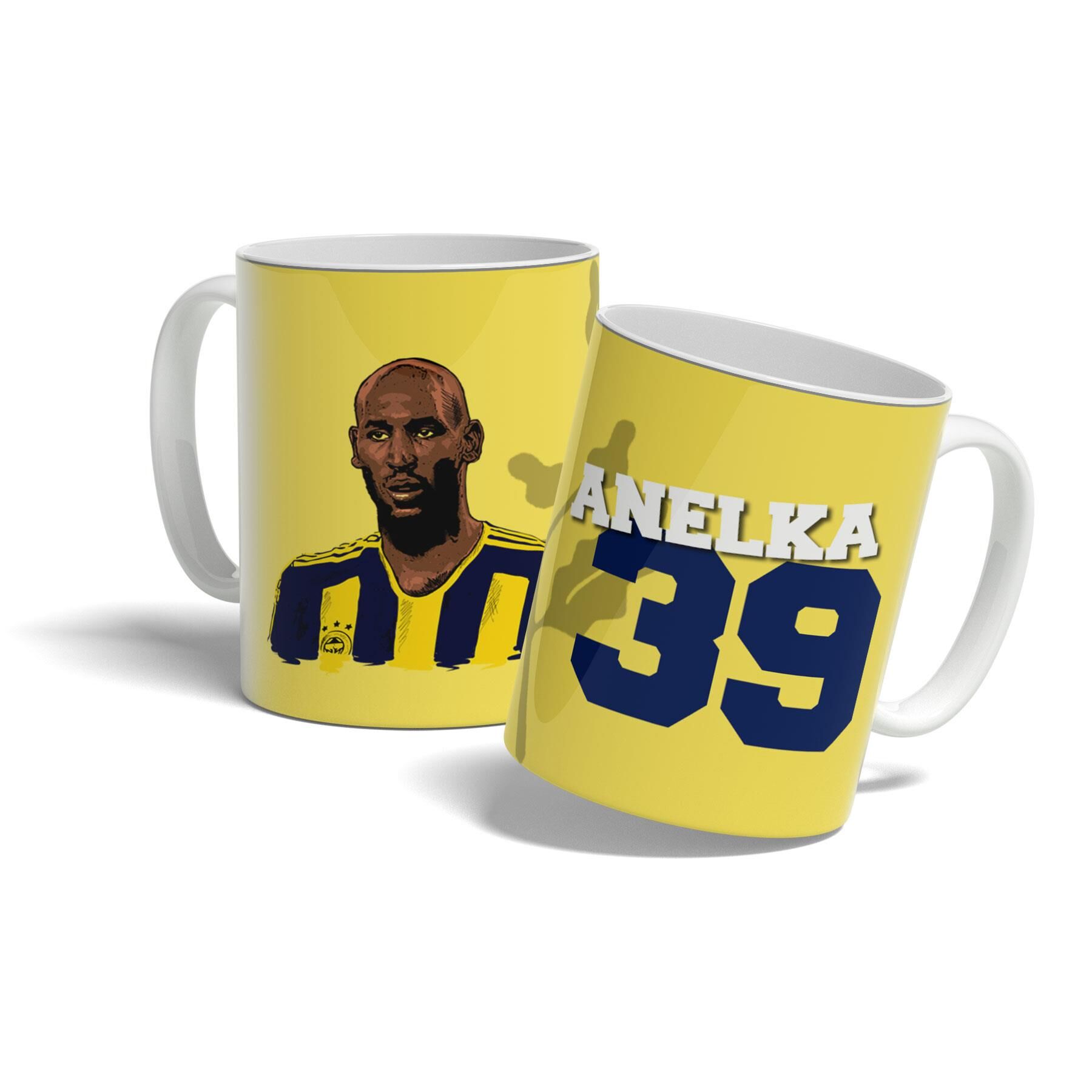 Nicolas Anelka Çizim - Futbol Özel Tasarım Kupa Bardak